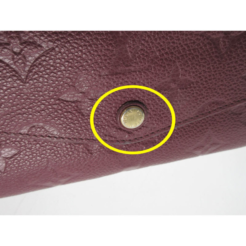 Louis Vuitton Curies Wallet Aurore Long Empreinte Red Portefeuille